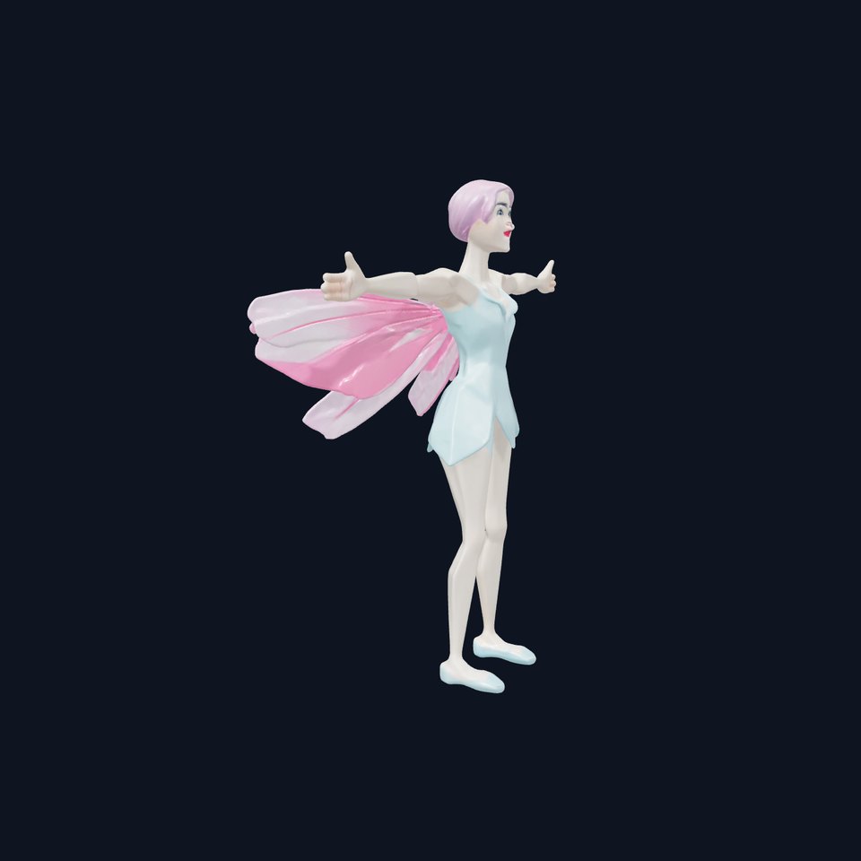 Pastel Fairy Wings model pack